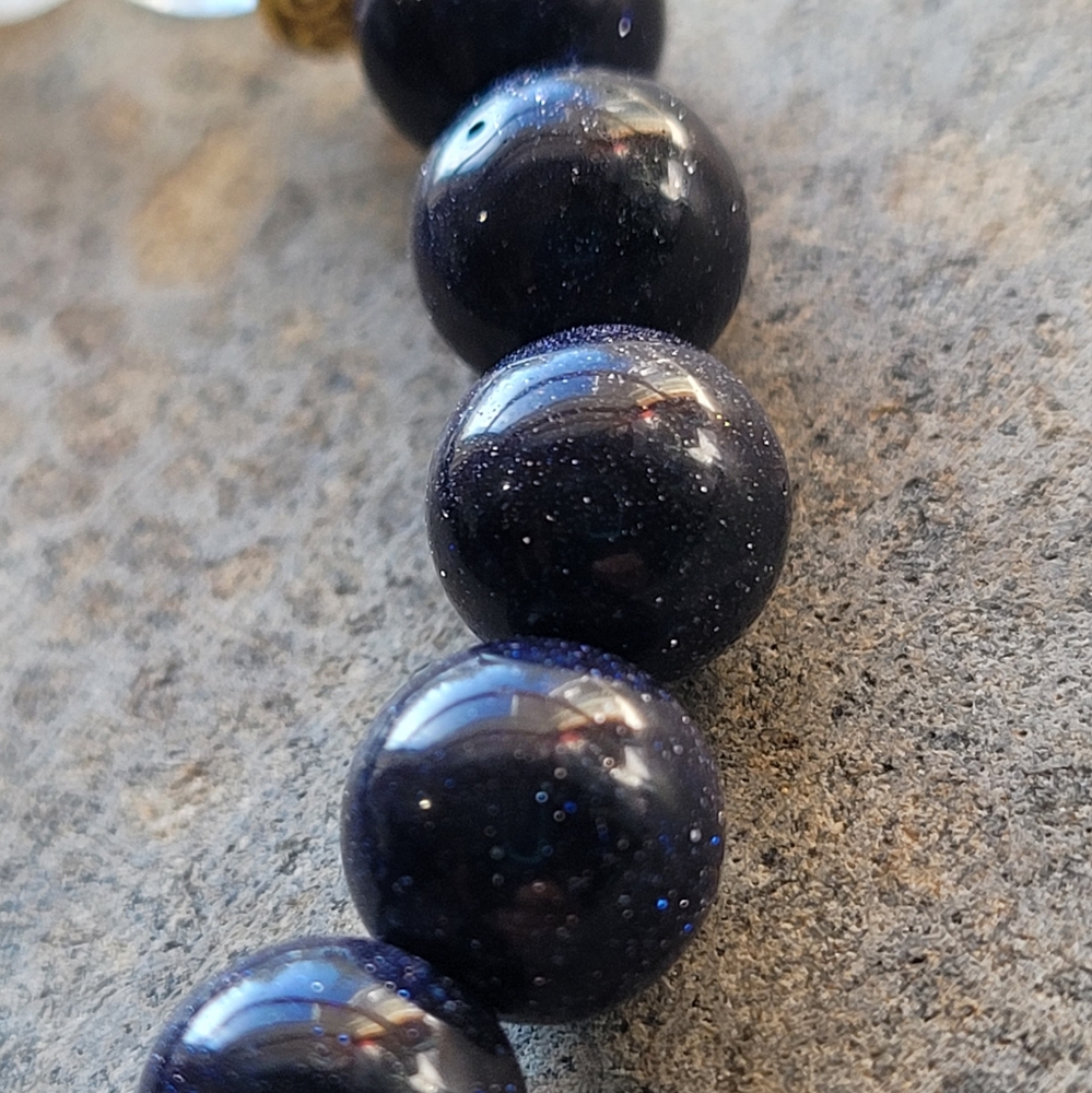 Moonstone & Quartz Stone Bead Handmade Bracelet - Picture 5 of 5